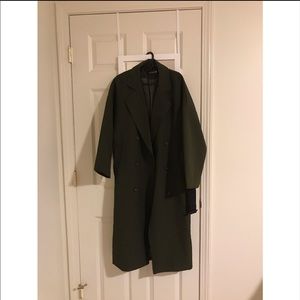 Army green coat
